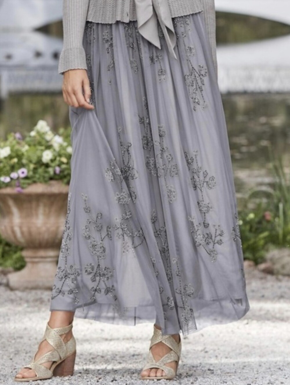Sundance Belle Of The Ball Beaded Tulle Skirt